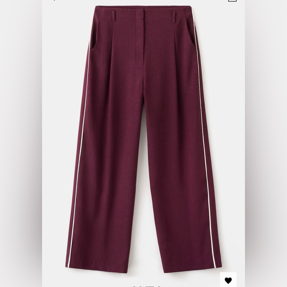 CONTRAST STRIPE STRAIGHT PANTS